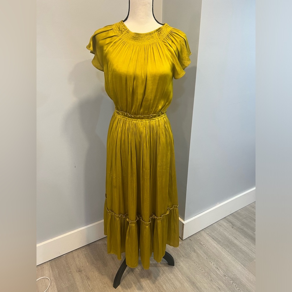 Chartreuse dress purchased at Anthropologie